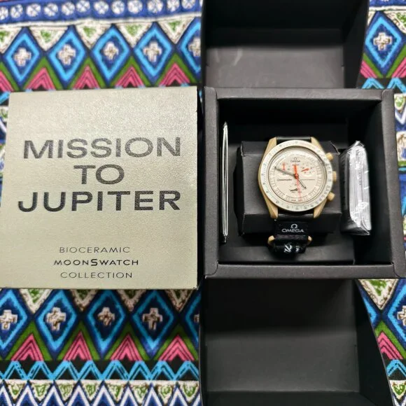 🌟POSH FRESH🌟 Omega X Swatch MoonSwatch Mission to Jupiter Watch - Picture 3 of 5